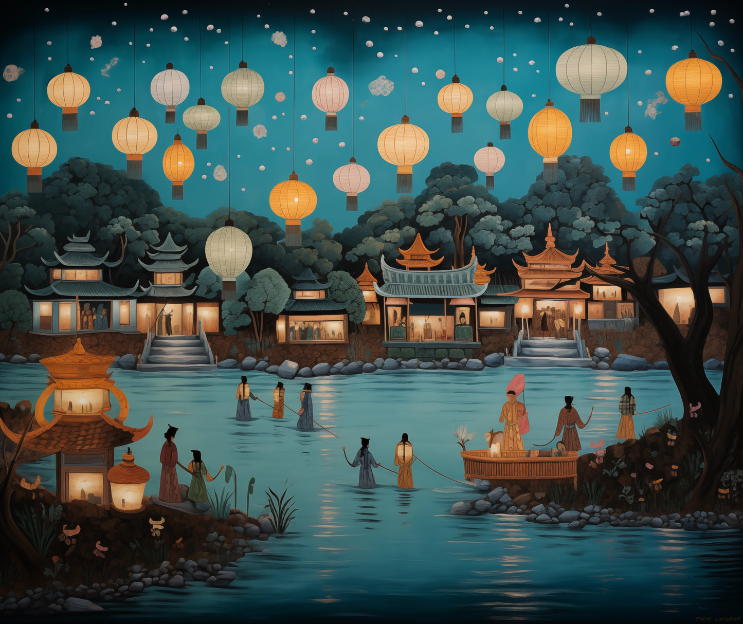 LANTERNS ON  THE LAGOON